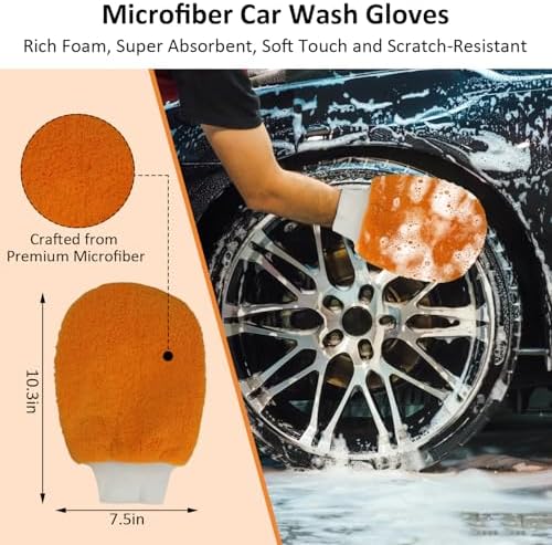 9Pcs Car Wash Detailing Kit Cleaning Kits, - Image 3