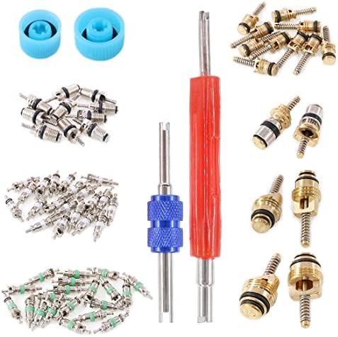 Glarks 78Pcs Car Air Conditioner Valve Core Schrader Valve Cores Accessories - Image 4