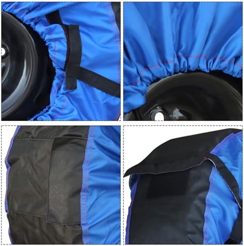 Silscvtt Universal Package of 4 Blue Portable Tire Bags - Image 2