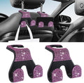 LAINLOY 2PCS Car Seat Headrest Hooks, Shiny Crystal Hanger Holder, Backseat by Unknown