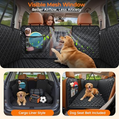 URPOWER Hard Bottom Dog Car Seat Cover, Back Seat Extender - Image 3