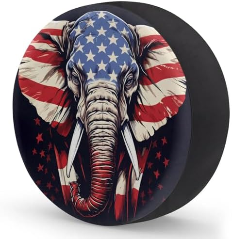 Spare Tire Cover for RV Trailer, American Elephant Tire Covers Universal Fit - Image 2