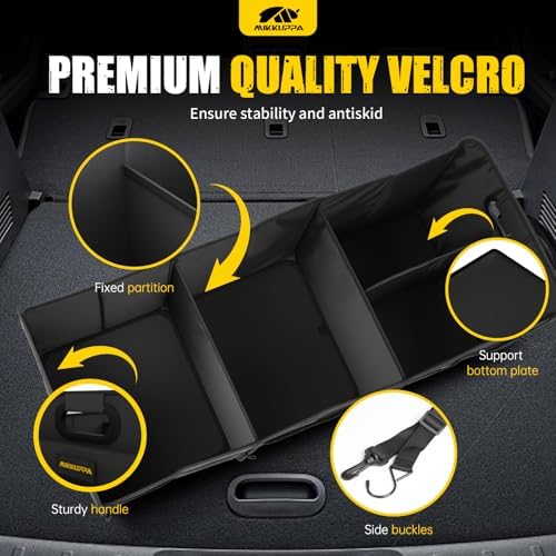 MIKKUPPA Car Trunk Organizer - 105L Foldable Car Storage - Image 4