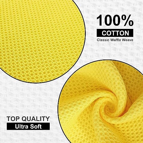 Kitinjoy 100% Cotton Waffle 12-Pack Kitchen Towels - Image 2