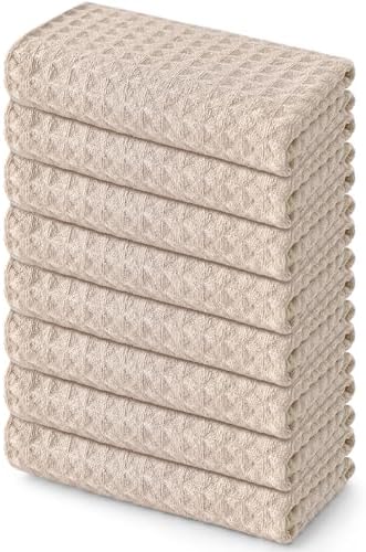 Homaxy Microfiber Waffle Weave Kitchen Towels, 8 Pack by Homaxy