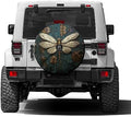 Delerain Gold Dragonfly Spare Tire Cover by Delerain