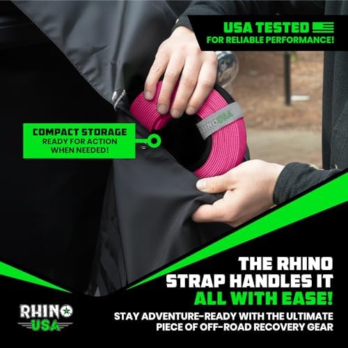 Rhino USA Offroad Recovery Tow Strap - Image 7
