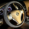 White Bling Women Steering Wheel Cover by Carwales