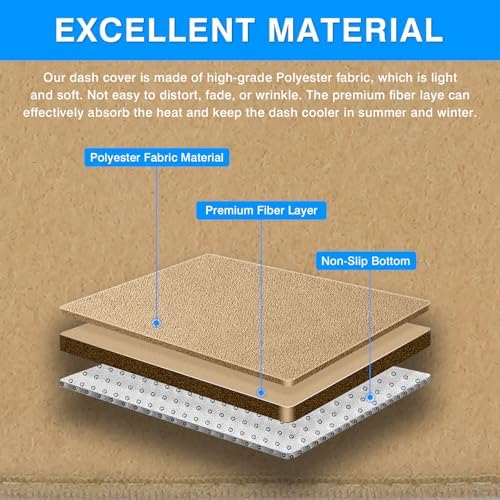 Autorder Beige Dashboard Cover Mat - Image 7
