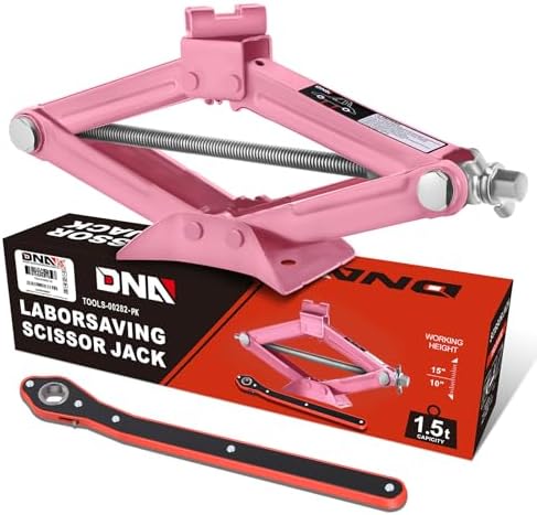 DNA MOTORING Scissor Jack for Car 1.5 Ton Capacity by DNAMOTORING