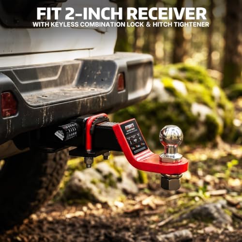 AUTOBOTS 2 Inch Trailer Hitch Ball Mount - Image 2