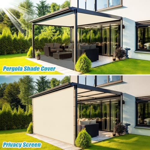 Amagenix 90% Pergola Shade Cover 10' X 16' Sun Shade Cloth - Image 5