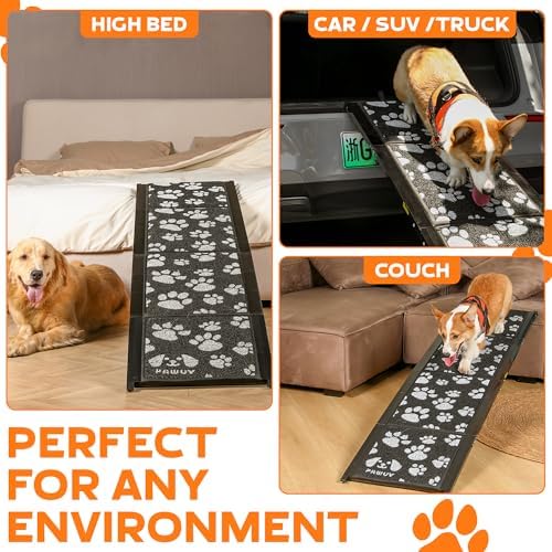 Upgraded Dog Ramp for Car 71"x17.2" Wide Portable Folding Pet Ramp - Image 6