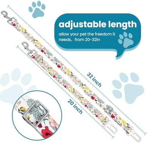 Adjustable pet cat and Dog car seat Belts. The Lanyard is Flexible and - Image 2