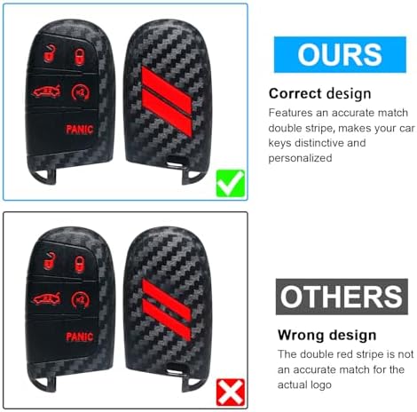 Key Fob Cover for Dodge Accessories 5 Button Key Fob Case - Image 2