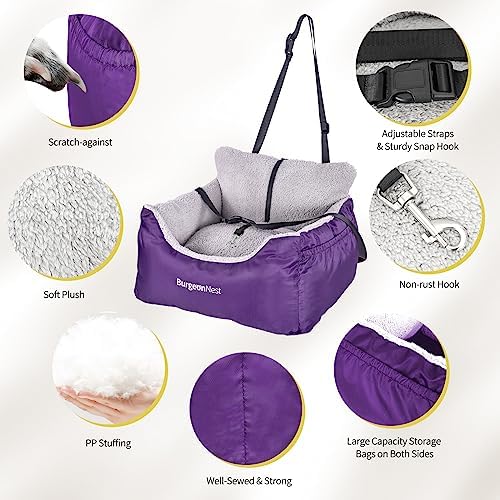 BurgeonNest Dog Car Seat for Small Dogs & Cats Under 25 lbs - Image 6
