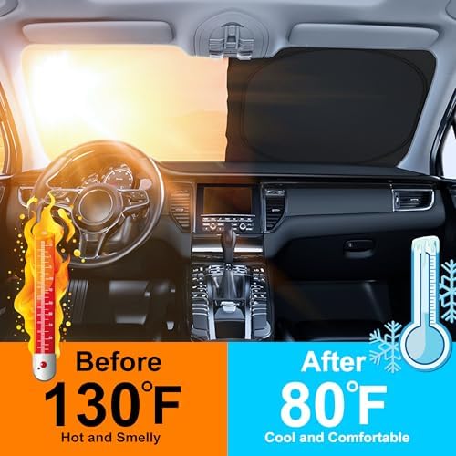 Windshield Sunshade for 2021-2026 Ni-ssan Rogue 3rd Gen. - Image 4
