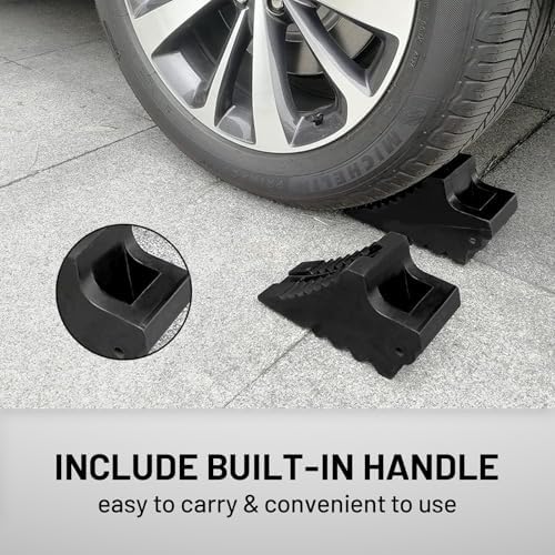 ROBLOCK Solid Rubber Wheel Chocks Heavy Duty Trailer Chock, G.V.W. Up to 8T - Image 5