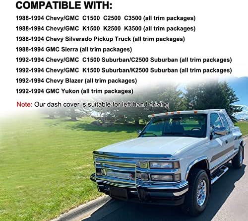 Yiz Dash Cover Mat for 1992-94 GMC Yukon/Chevy Blazer Suburban Y25 - Image 3