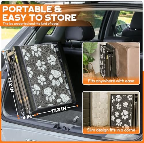 Upgraded Dog Ramp for Car 71"x17.2" Wide Portable Folding Pet Ramp - Image 2