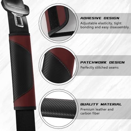 2PCS Car Seat Belt Cover Pads, Seatbelt Shoulder Cushion - Image 3