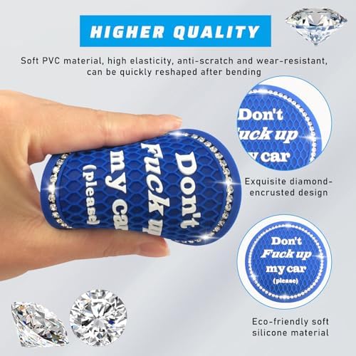4 PCS Bling Car Cup Coaster, 2.75 Inch Anti-Slip Cup Holder Insert Coasters - Image 3