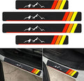 4Pcs Carbon Fiber Car Door Sill Plate Protectors Stickers by DAOPERS