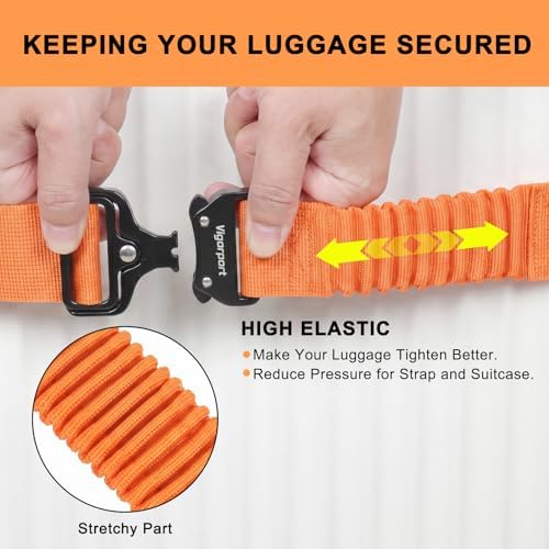 Vigorport Luggage Straps for Suitcases TSA Approved Suitcase Belt - Image 2