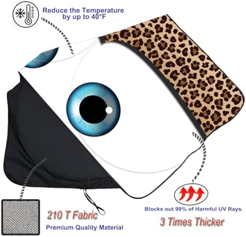 GVEN Windshield Sun Shades Car Sun Shade Protector Blocks UV Rays - Image 5