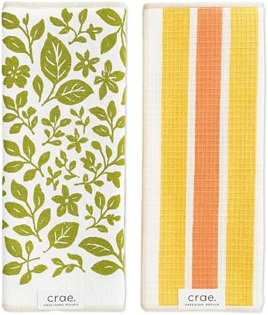 crae. Microfiber Hand Towel and Washcloth Set of 2, Pat and Tricky by CraeHome