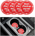 4 PCS Bling Car Cup Coaster, 2.75 Inch Anti-Slip Cup Holder Insert Coasters by Sylvil