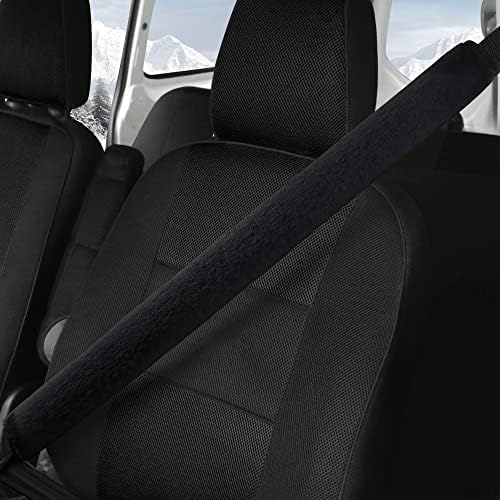 LACDL Extra Long Seatbelt Cover Super Soft Furry by LeadingAComfortableDrivingLife