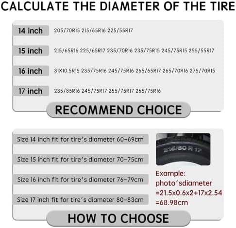 Custom Spare Tire Cover Design Your Photo Text Business Logo 14 Inch - Image 6