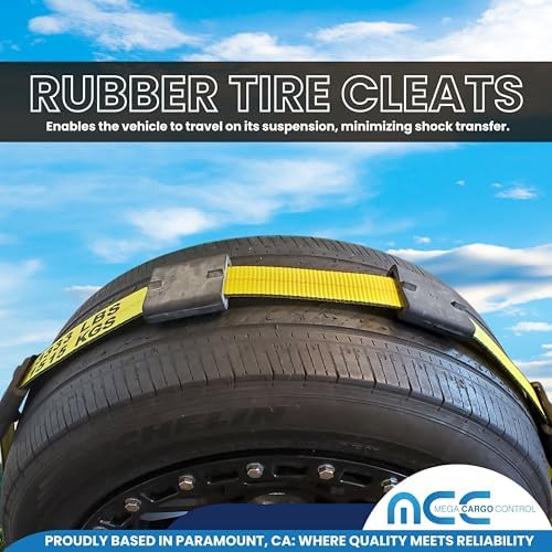 2PK Rubber Tire Cleats Tie Down Blocks - Image 2