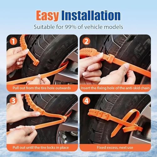 Adjustable Anti-Slip Tire Zip Ties - Image 3