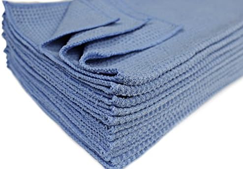 Nouvelle Legende Microfiber Waffle Weave Towels 16x16, Super Absorbent - Image 2