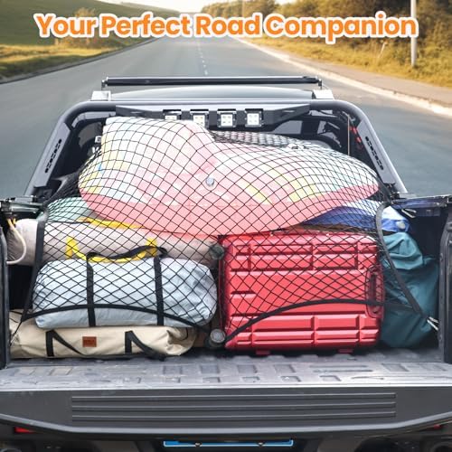 Elastic Truck Bed Net for F150 Tacoma Silverado Sierra RAM Cybertruck - Image 5