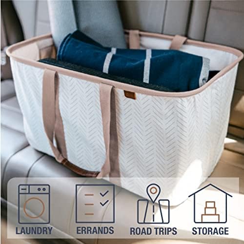 Collapsible Fabric Laundry Basket Tote Premium, 2 Pack - Image 6