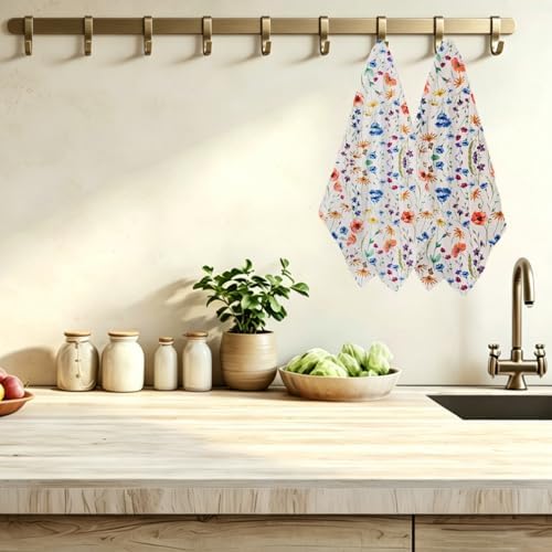 Vintage Flower Kitchen Towels - Image 3