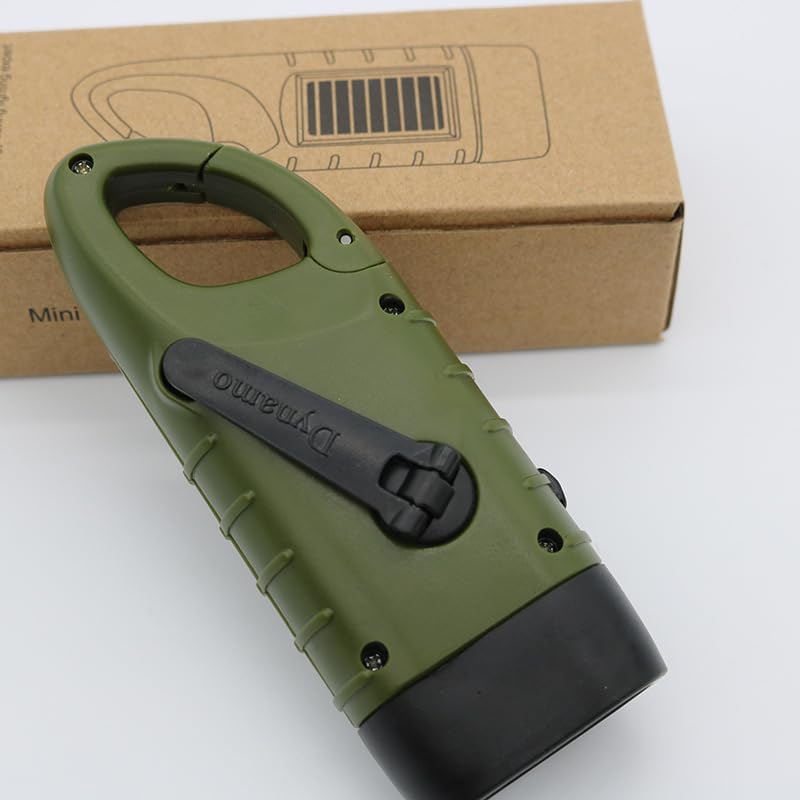Hand Crank Solar LED Emergency Flashlight, No Battery Required - Image 7
