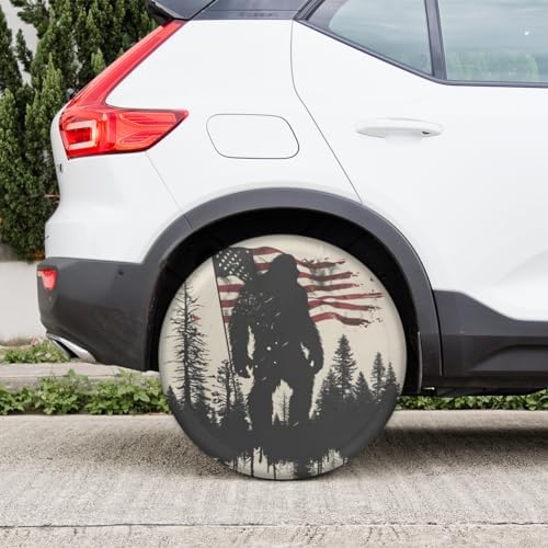 Spare Tire Cover for RV Trailer, American Flag Bigfoot Tire Covers Universal - Image 6
