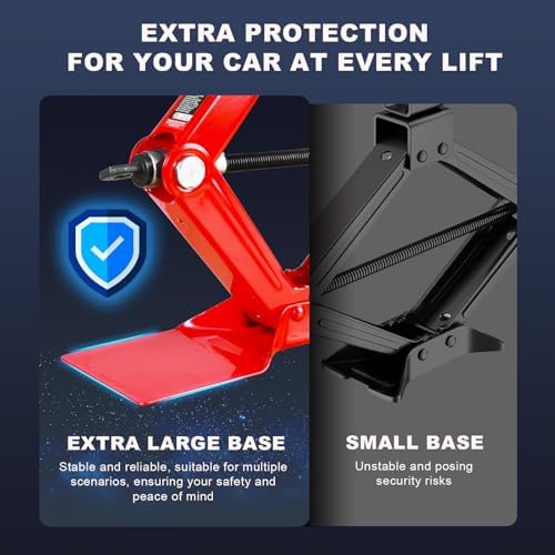 Big RED T10152-4 Torin Car Scissor Jack: Steel Portable Tire Jack - Image 5