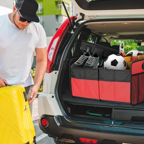 Simple Deluxe Trunk Organizer for Car/SUV/Truck, Collapsible 2 Compartment 50L - Image 4