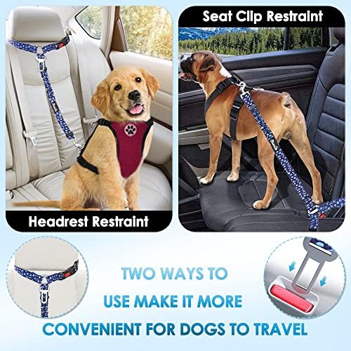 Lukovee Dog Car Seat Belt, 2 Pack, Headrest Restraint - Image 2