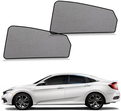 ZATOOTO Side Window Sunshades Civic 2016-2021, Breathable Mesh by ZATOOTO