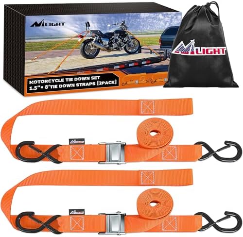 Nilight Motorcycle Tie Down Straps 1.5”×8’ by Nilight