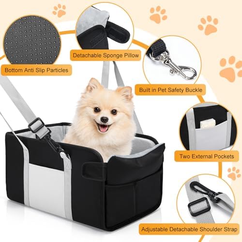 Portable Dog Car Seat for Small Dogs, Puppy Car Seat - Image 3
