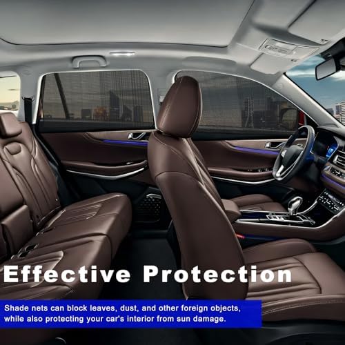 2 PCS Car Window Shades, 18.9"×31.1" Magnetic Vehicle Rear Side Window Screen - Image 4