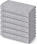 Homaxy Microfiber Waffle Weave Kitchen Towels, 6 Pack by Homaxy