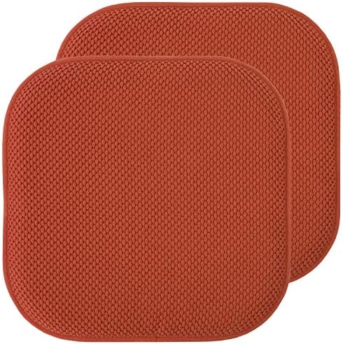 Sweet Home Collection Chair Cushion Memory Foam Pads Honeycomb Pattern Slip Non by SweetHomeCollection
